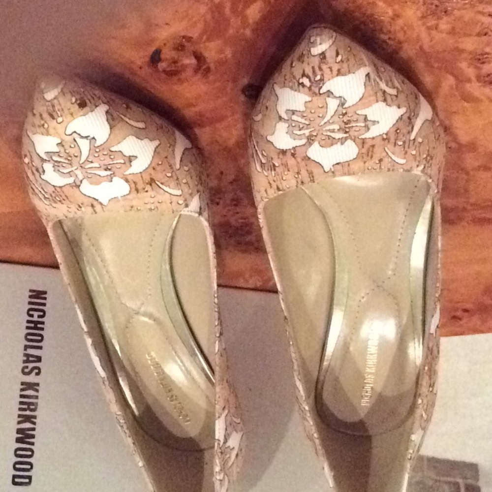 Nicholas Kirkwood $795 Leather “Cork” printed pump - Picture 7 of 9